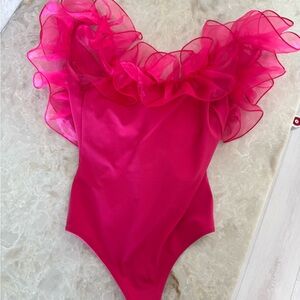 Free People Pink Bodysuit